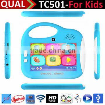 Hot Selling 5 inch children tablet kids tablet with Rockchip 2926 single core Cortex A9 1.3GHz 800*480 Pixels HD Screen C