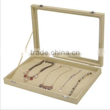 Luxury professional necklace display tray fashion jewelry tray / decorative jewelry tray