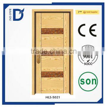 Latest Type Hot Sale Decorative Interior Melamine Wooden Door Color Painted Wooden Door photo-3