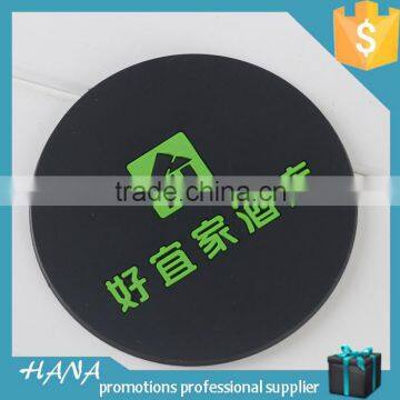 recycled rubber coasters round drink coasters silicon cup coaster