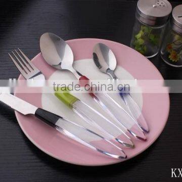 Tableware Plastic Handle Stainless Steel Cutlery Wholesale