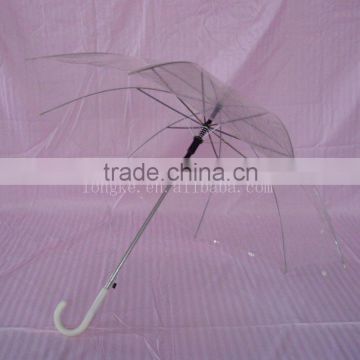 Straight Auto umbrella PVC Transparent umbrella