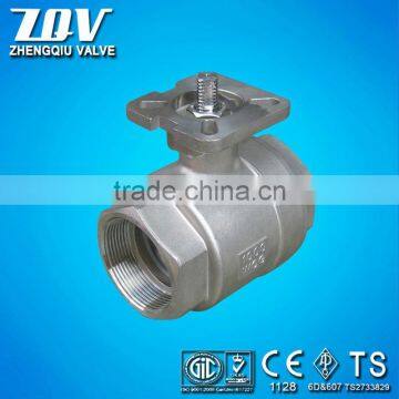 2PC BALL VALVE WITH ISO 5211 MOUNTING PAD