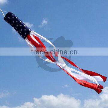 100% polyester differen sizes USA windsock