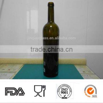 750ml amber wine glass bottle