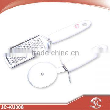 Stainless steel multi brand pizza cutter and grater