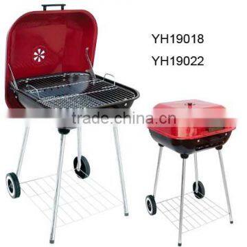 KEYO BBQ grill 18 inch hamburger grill with wheels