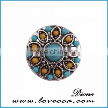 Charms wholesale fashion DIY rhinestone metal snap button