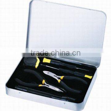 7PCS Mechainc tool sets 1/4'' Dr.sockets Precision scredriver with box 4.5'' Diagonal