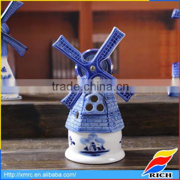 custom delft pottery windmill model