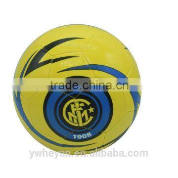 Yellow Color Machine Stitched pu Matte Size 5 Football photo-5