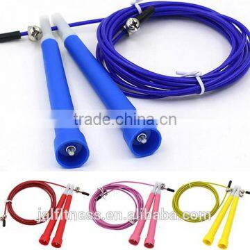 High Quality Plastic Handle Steel Wire Jumping Skipping Ropes 3m Rope Fitness Equipment