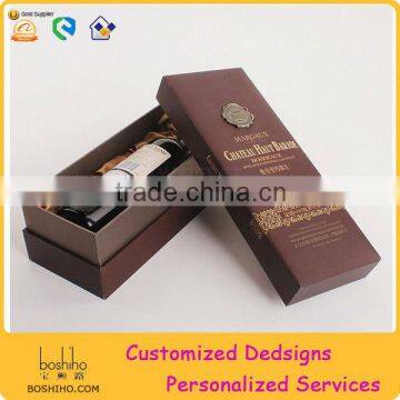 2014 popular custom leather wine box