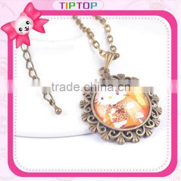 anti-brass hello kitty necklace