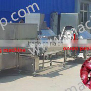 Automatic onion processing line/onion sorting peeling cutting machine/onion sorter peeler cutter