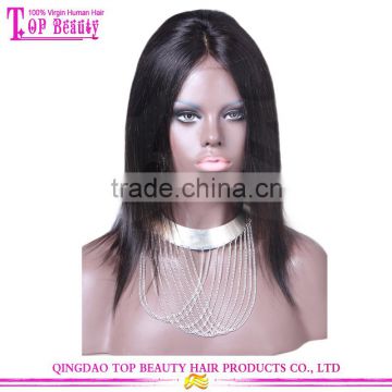 Hot Sale French Lace Base Wig Cheap Brazilian Silk Top Lace Front Wigs With Baby Hair