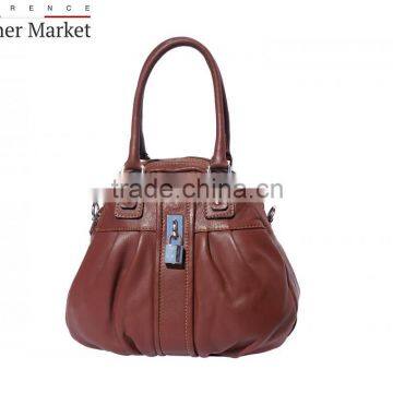 Handbag With Long and Adjustable Strap Handbags Italian Bags Genuine Leather Florence Leather Fashion photo-4