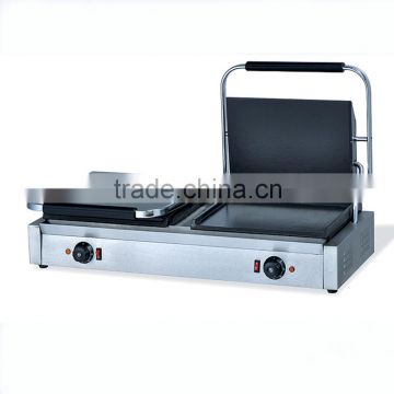 Non-Stick Plate Commercial Electric Sandwich Panini Grill 2KW