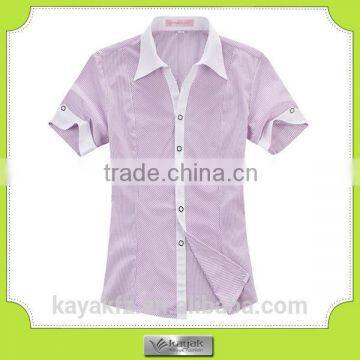 custom made girl's fashion dress cotton shirts