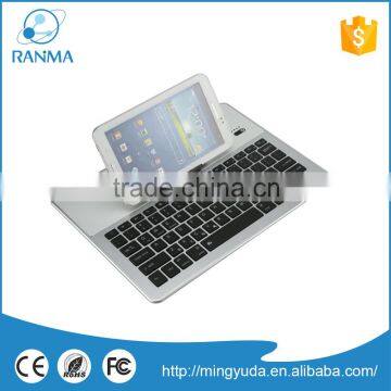 Super slim ultrathin aluminium bluetooth keyboard leather case