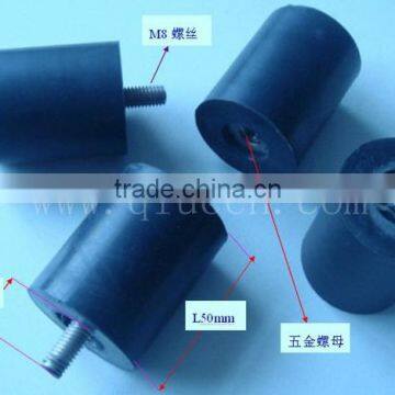 Metal Bonded Rubber Resilient Mounting / Vibration Isolation Threaded Rubber Mount / Pad Pressure Machine Rubber Mount