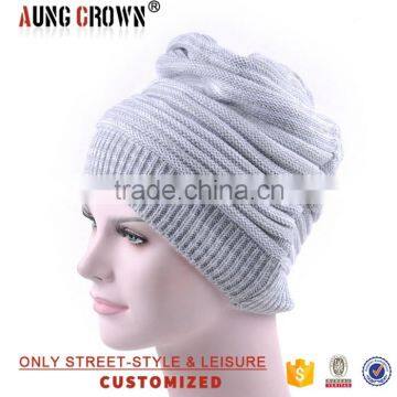 winter custom knitted beanie hat wholesale