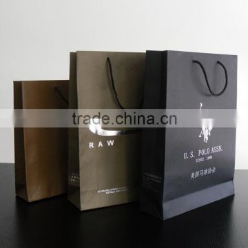 High quality cheap custom shopping Kraft paper bags customized printed LOGO clothing bag Small jewelry handbag