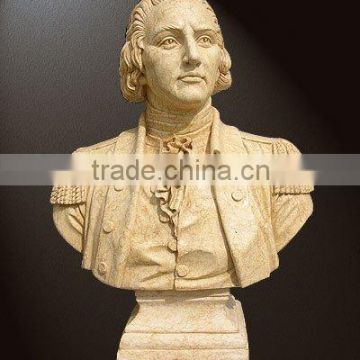 natural stone male bust statue sculpture