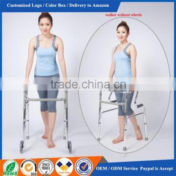 Adjustable Aluminium Alloy Rollator Walking With Wheels Walker