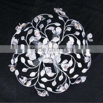 metal flower fancy rustic E14 5 bulbs 60W classic ceiling lamp