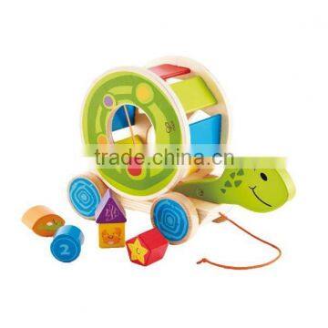 Custom Made Your Own Design Hape Shape Sorter Turtle Pull Along Functional Toys/OEM Made Function Educational Toys Factory Price photo-2