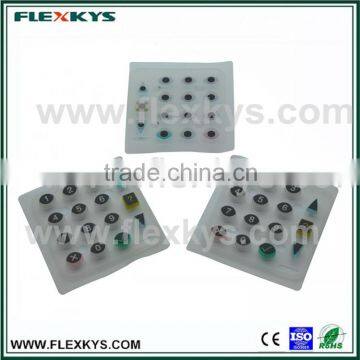 Custom silicone rubber keypads engineering sample