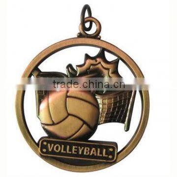 Volleyball metal medals/ custom sport metal medals