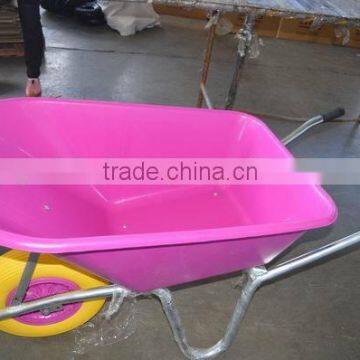 Heavy duty construction stainless steel wheelbarrow