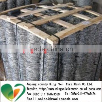 Hot sale 12 14 16 gauge galvanized barbed wire