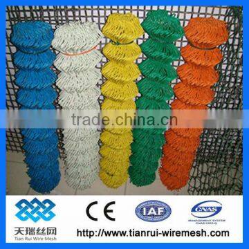 All kinds of colored PVC coated chain link fence