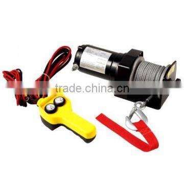 Good performance 12V DC/24V DC 4WD electric winch 8288 Lbs (3760kgs) single line with synthetic rope