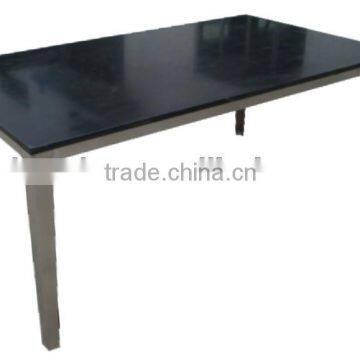 outdoor garden granite stainless steel table