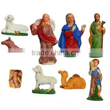 Nativity Figurine Set of 9 Polyresin Figures