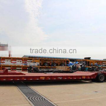 40 Tons 3 Axle Semi-Trailer Low-Bed Trailer for Sale photo-2