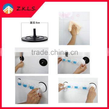 Bathroom Decroation Mop And Broom Plastic Holder With Sucking photo-2