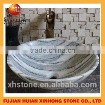 Irregular Shape Marble Hand Washing Stone Wash Basin photo-5