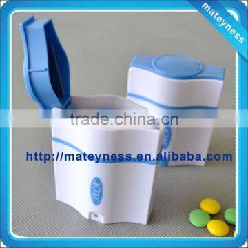 Plastic crusher and cutter pill box