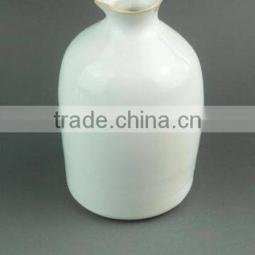 pure white mini stoneware vase mini stock bud vase table ware vase