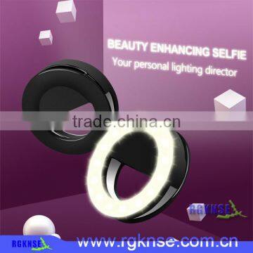 RGKNSE beauty selfie ring light for smartphone USB Chargeable Flash Light