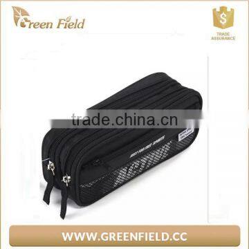 Double Layer Pencil Case Canvas Pen Pouch Pencil Bag photo-2