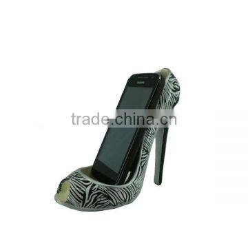 2014 New Zibra Mobile Phone Display Iphone Stand High-heel Shoe Mobile Phone Holder