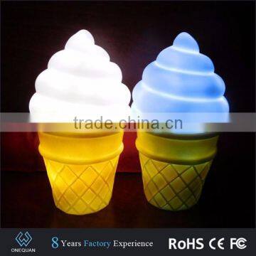 Portable Cute Colorful Ice Cream Night Lights for Baby Night