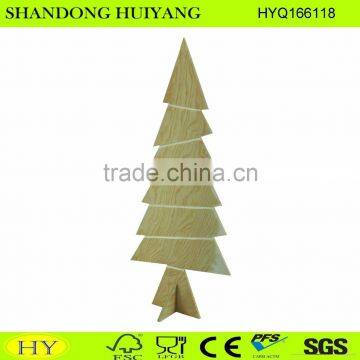 natural pine wood Christmas tree