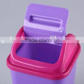 Square Plastic Trash Can/Rubbish Bin Household Garbage Can photo-3